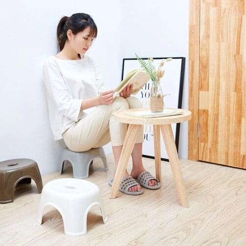 Fashion Simple NonSlip Bathroom Stool Thick Plastic Function Shower Stool Creative Small Bench Bathroom Furniture Home Furniture