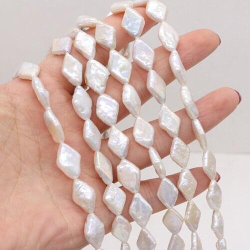 Natural Freshwater Pearl Irregular Rhombus Baroque Loose Beads For Jewelry Making DIY Bracelet Earrings Necklace Accessory