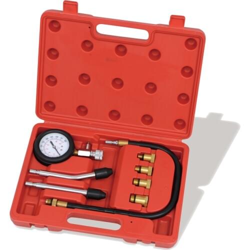 New Rapid Type Pressure Gauge Tester Kit Motor Auto Petrol Gas Engine Cylinder Compression Gauge Tester Tool Car Diagnostic Tool