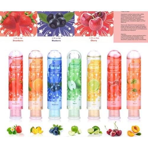 80ML Edible Fruit Flavor Water Souble Anal Lube Sexual Lubricant For Sex Gel Vagina Oil Grease Orgasm Sex Shop