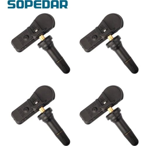 SOPEDAR 4PCS Car TPMS Tire Pressure Monitoring System Alarm Sensor 52933C1100 for Hyundai Creta IX35 I20 Sonata Tucson 2014-2018