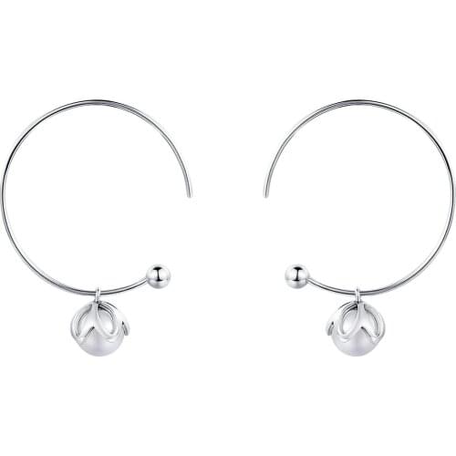 SPE7 Genuine 925 Sterling Silver Legend Of The Sea Clear CZ Small Stud Earrings for Women Sterling Silver Jewelry