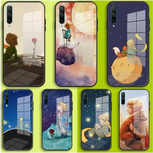 Glass Case For Honor 30 20 10 Lite Pro 10i 20i 9a 8a 8x Soft Cover The little prince and the fox