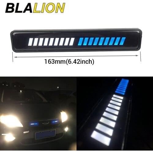 LED Car Mid-Grid Light Front Grille Decorative Lamp Daytime Running Light DRL Clip Fixed LED Auto Head Auxiliary Lamp Waterproof
