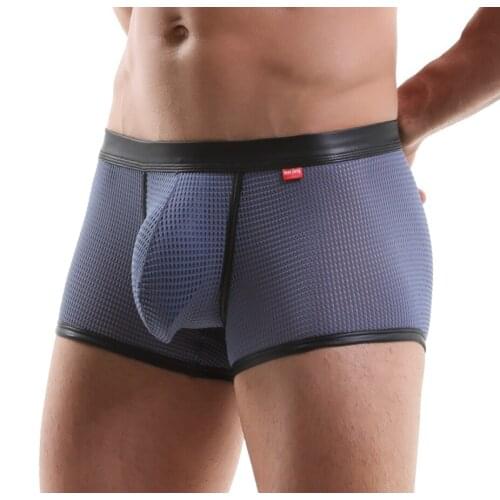 Mens Underwear Boxers Man Breathable Silk Panties Solid Shorts Brand Underpants Men Boxer for Family Sexy Mens Underwear