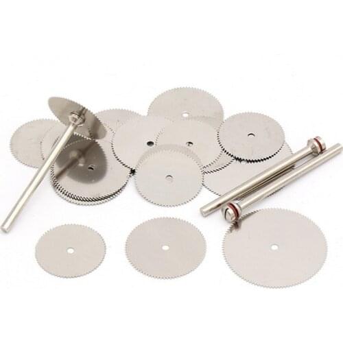 URANN 10pcs/lot Stainless Steel Ultra Thin Band Saw Blade Cutting Wood Disc with 1 pcs 3mm rod