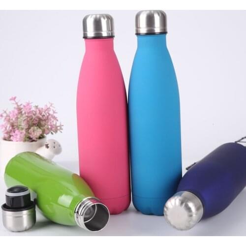 Vacuum 17OZ Cola Shape Bottle Cock Bottle Double Wall Stainless Steel Water Bottle Sports Drinks Cold & Hot