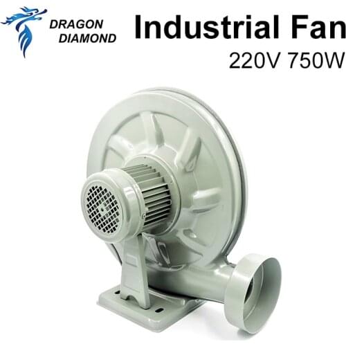 DRAGON DIAMOND 220V 750W Exhaust Fan Air Blower Centrifugal For CO2 Laser Engraver & CNC Router Medium Pressure Lower Noise