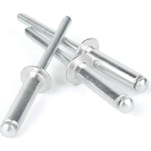 30pcs M2.4 aluminum round head rivet blind rivets home decoration bolts 6mm-9mm length