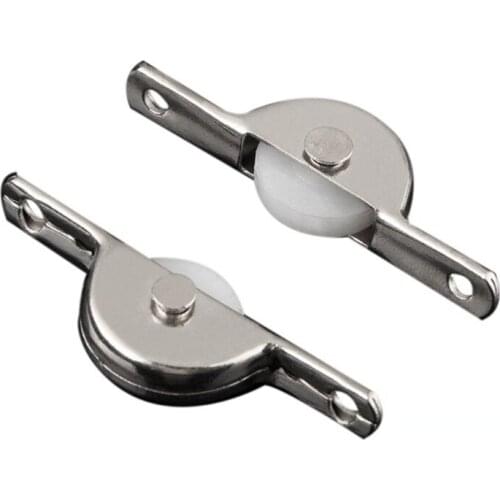 Door Window Rollers Cupboard Drawer Bin Single Nylon Sliding Roller Pulley Wheel 10Pcs