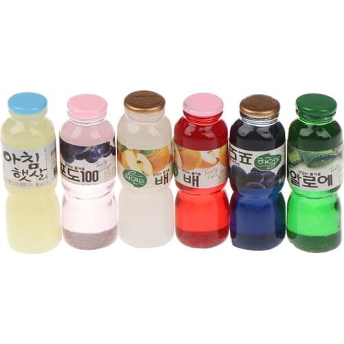 2/5PCS 1:12 House Children Kitchen Toys Scale Miniature Dollhouse Drink Bottle Wine Beer Cup Mini Food Play Doll