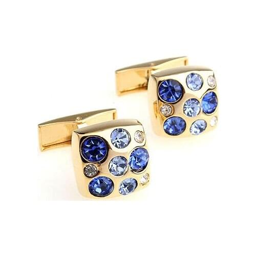 3pairs/lot Brand New Zircon Cufflink anti-oxidation Copper Latest Style ! Cufflinks abotoadura