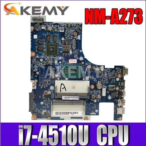 ACLUA/ACLUB NM-A273 20E7 for lenovo Z50-70 G50-70M laptop motherboard CPU i7-4510U GPU: GT 840M 4GB FRU:5B20G45436