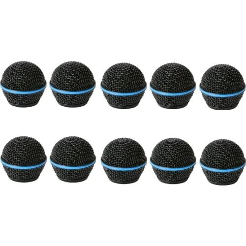 Bolymic 10 PCS Metal Ball Head Microphone Grille Mics Fits Shure Beta58/Beta58A Microphone Professional Stage Mics