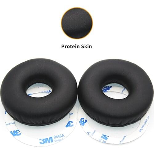 Balck Thicken PU Protein Leather Earmuff Memory Foam Ear Pads Cushion Earpads Pillow Cover Cups Parts For Sony MDR- XB650BT