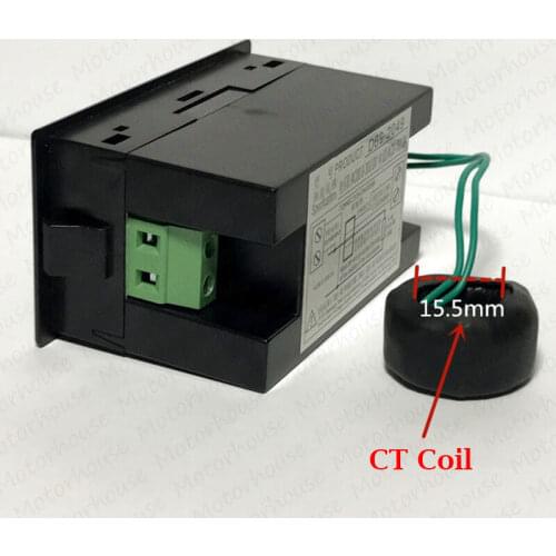 Digital LCD AC 220V~450V 230V 240V 0A-100A LED Voltmeter Panel Volt Amp Watt Combo Meter 50Hz/60Hz with CT Coil Single Phase