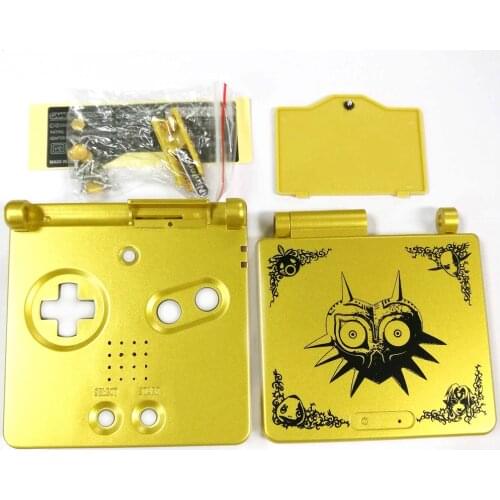 100Pcs New Arrival Gold Game Console Shell for Limited Edition Replacement Housing Case Cover for G-B-A S-P Game Console