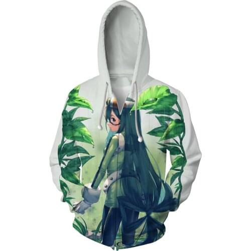 Unisex Anime Boku My Hero Academia 3D Printing Cosplay Costume Fashion Teenager Coat Hoodie Adults Zip Up Sweatshirt Jacket