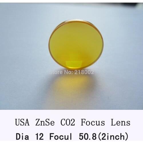 Freeshipping HQ USA Co2 Laser Lens 12mm Diameter 50.8/2" Focus Length For Laser Engraver and Cutting Machine