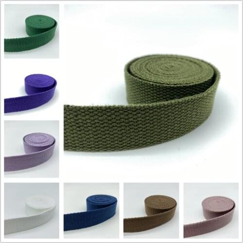2yards 30mm Cotton Ribbon Strap Canvas Cotton Webbing Knapsack Strapping Bags Crafts For Belt Bag Dog Accessories