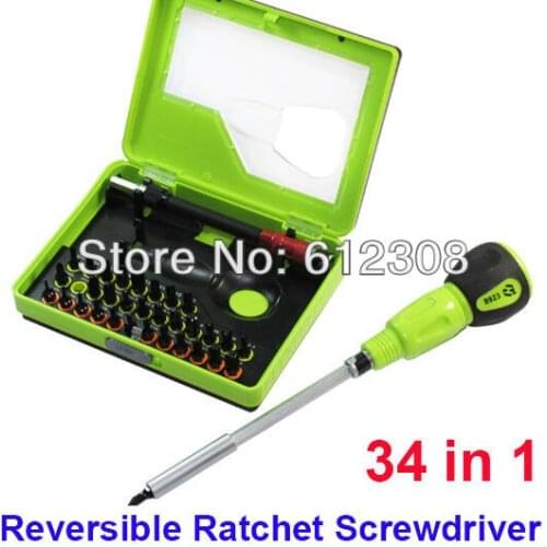 34 in 1 Precision Electric Torx Screwdriver Set Hex Cross Philips Tools Kit For Mobile Cell Phone PDA TV Computer 8923 New