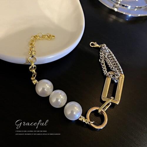 New 25cm Bracelet for Women Fashion Pearl Bracelet New Simple Jewelry Accessories gifts Wholesale Korean style Bangles