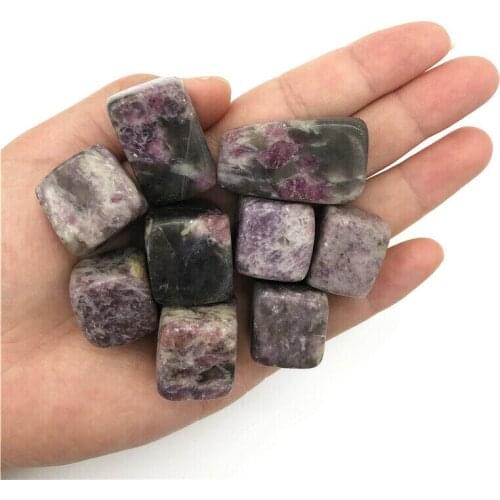 Wholesale 100g Natural Plum Tourmaline Quartz Tumbled Crystal Polished Stone Healing Reiki Natural Quartz Crystals