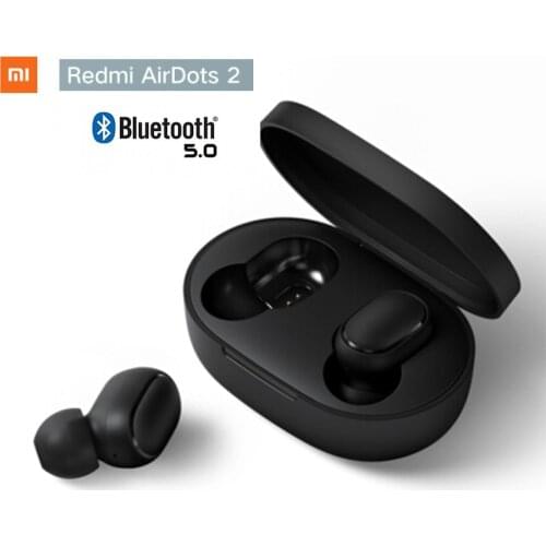 Original Xiaomi Redmi AirDots 2 Wireless Bluetooth 5.0 Charging Earphone In-Ear Stereo Bass Ture Earbuds AI For Smart Phone
