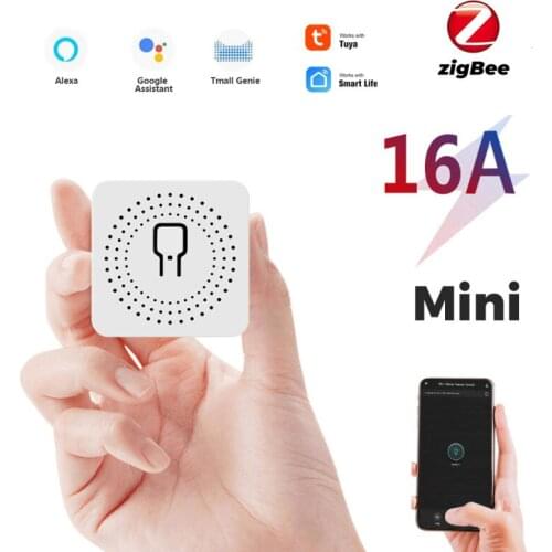 16A Mini Smart Zigbee DIY Switch Supports 2 Way Control Smart Home Universal Module, Works with Alexa Google Home Smart Life App