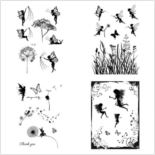 11x16cm Fairy Peri Clear Stamps Transparent Seal Silicone Seal TPR Christmas Wedding Roller Stamps DIY Scrapbook Album Card