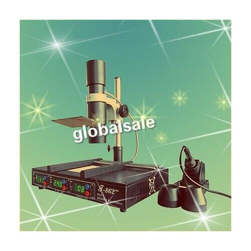 FREE SHIPPING PUHUI IRDA ir rework T862++ BGA SMD soldering Rework Infrared Station T-862
