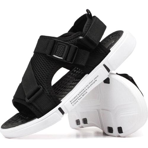 Mens Sandals Fashion High Quality New Woven Beach Sandals Summer Gladiator Comfortable Sandals Leisure Flat Shoes Large Size 46