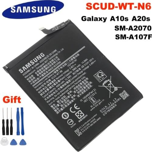 SCUD-WT-N6 4000mAh SAMSUNG Original Replacement Phone Battery For Samsung Galaxy A10s A20s SM-A2070 SM-A107F Phone Battery +Tool