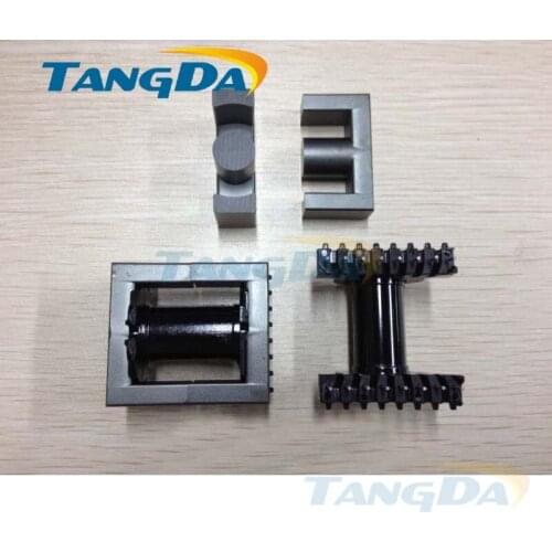 Tangda EC40 core EC Bobbin magnetic core + skeleton 8+8 pin sewing Transformers Inductors horizontal
