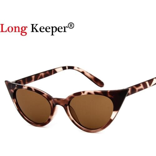 Long Keeper Eyewear New Womens Cat eye Sunglasses Vintage Retro Laides Mirror Gafas UV400 Male Driving Goggles Sun Glasses LD1