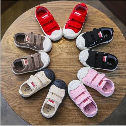 Spring and Autumn 2020 New Childrens Water-washed Canvas Shoes Boys and Girls School Casual Shoes Super Soft and Comfortable
