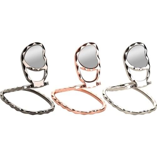 360°Rotation Ring Cell Phone Stand Foldable Phone Ring Holder Ultra-Thin Finger Kickstand Compatible for All Smartphones