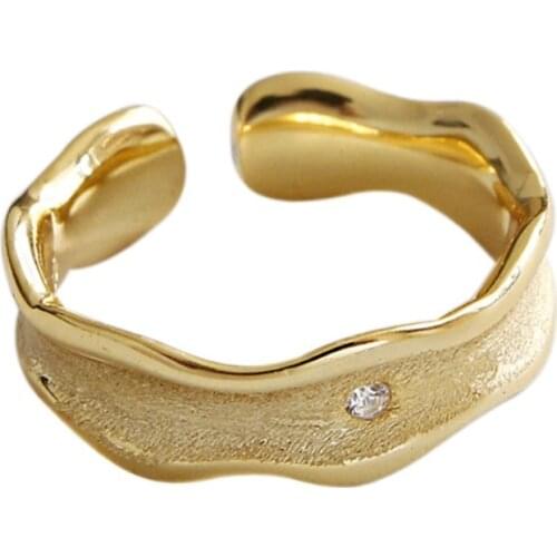 ZEMIOR S925 Sterling Silver Wave Pattern Brushed-Shape Earrings Cubic Zirconia Earring For Women Fashion Jewelry Gift Best Sell