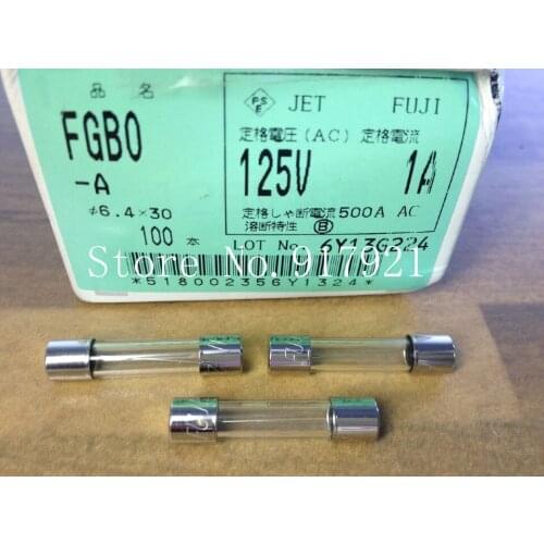 [ZOB] The original Japanese Fuji FUJI FGBO import fuse tube / pipe 1A125V 6X30 insurance --100pcs/lot