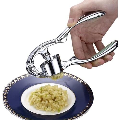 1 Piece Zinc Alloy Garlic Press Multifunctional Manual Small Mud Mixer Color Random