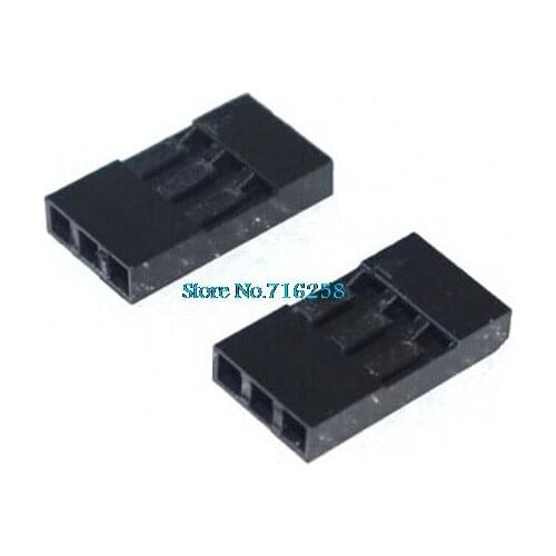 2.54mm x3PFor Dupont Jumper Wire Cable Housing Female Pin Connector 100pcs Plastic