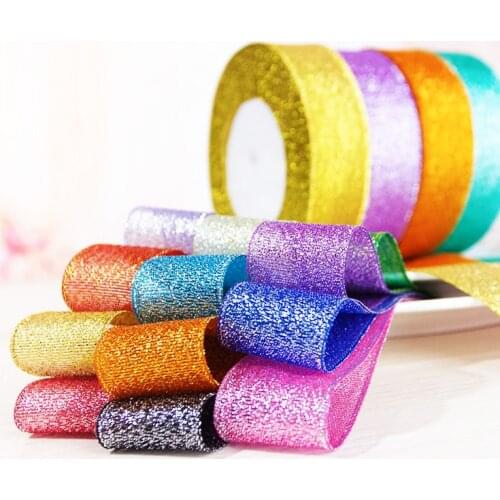 22m 40mm Onion Ribbon Apparel Sewing Fabric DIY Gift Packaging Wedding Decoration Tapes Ribbon Party Supplies glitter ribbon