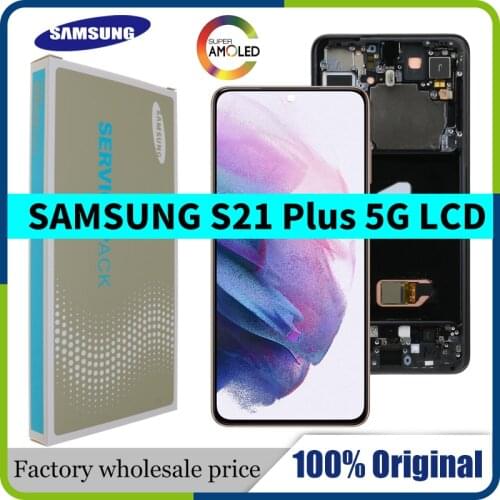 6.7'' New Original For Samsung Galaxy S21 Plus LCD G996 G996B G996F G996B/DS with Frame Display Touch Screen Digitizer Assembly