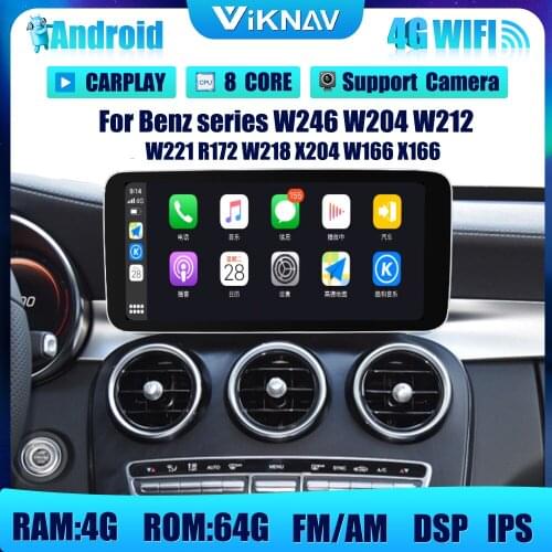 12.3inch Android Car Radio DVD Multimedia Player For Benz series W166 W204 W212 W221 R172 W218 X204 W246 X166 Head Unit GPS