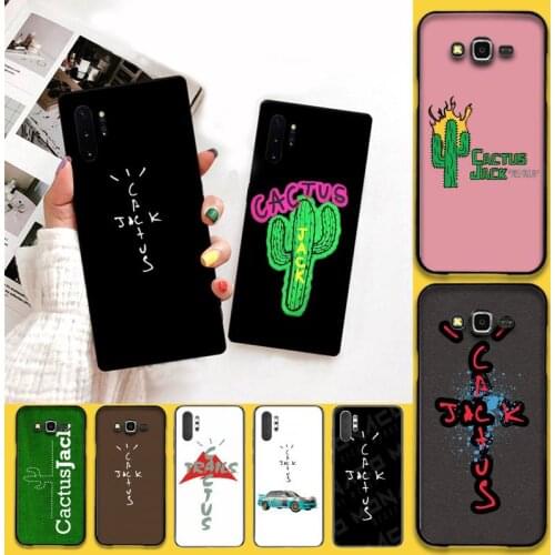 HOTCASHOP cactus jack letter Phone Case For Samsung Galaxy Note20 ultra 7 8 9 10 Plus lite J7 J8 Plus M21 M30S