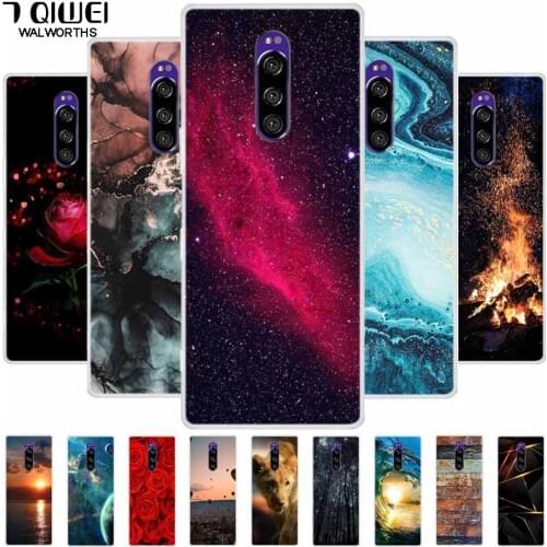 For Sony Xperia 1 Case Silicone Soft TPU Phone Cases for Sony Xperia 1 SO-03L Back Cover Funda for Xperia1 6.5'' Space Coque