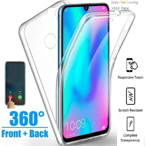 360 Full Body Case For Huawei Honor 20 Lite 10 9X Pro 10i 20i Silicon Double Sided Case For Honro 8X 9C 8A 8S Protection Cases