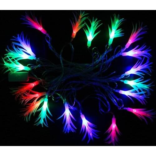 AC110V/220V Colorful 4M 20 LED Garland String Light for Garden Decorations,Fence,Patio,Christmas,Wedding,Party, Home and Holiday