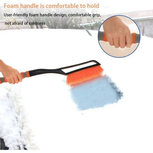 Car Snow Brush And 2-in-1 Detachable Ice Scraper ABS Material Easy To Use Snow Brush