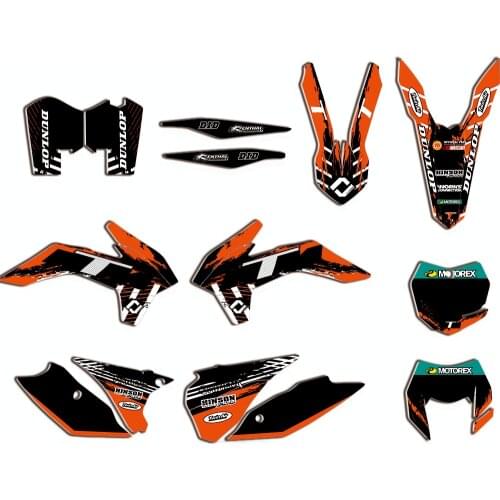 Fairing Decal Sticker Kit for KTM EXC XCW XCF-W 125 250 350 450 2014 2015 2016
